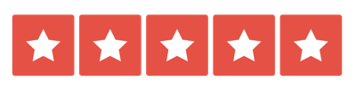 5 White Stars Icons